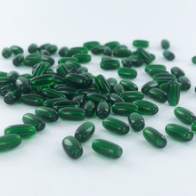 Afbeelding in Gallery-weergave laden, Glaskralen ovaal 10mm groen per 10 stuks
