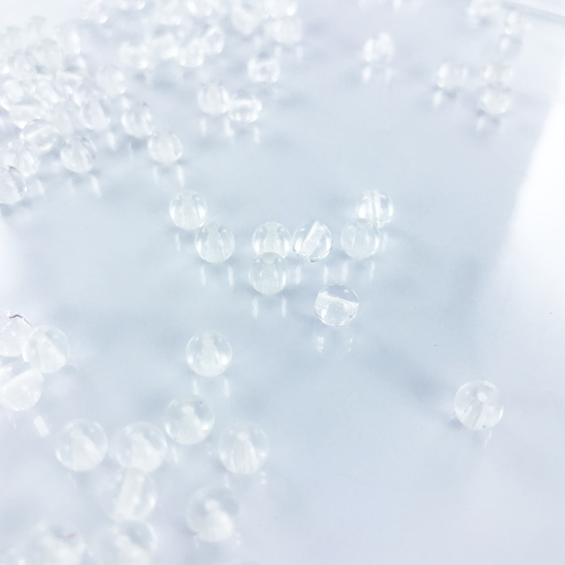 Glaskralen rond kristal 5mm per 50 stuks