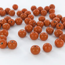 Afbeelding in Gallery-weergave laden, Glaskralen rond 8mm bruin per 25 gram
