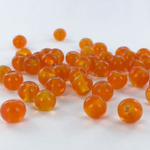 Afbeelding in Gallery-weergave laden, Glaskralen rond 8mm oranje per 25 gram
