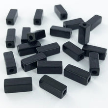Afbeelding in Gallery-weergave laden, Houten kralen staafje 10mm zwart per 10 stuks
