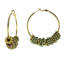 Afbeelding in Gallery-weergave laden, Kunststof kralen ringen rond 11mm groen goud per 20 stuks - NieuweKralen
