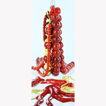 Afbeelding in Gallery-weergave laden, Bloedkoraal imitatie koraal kralen glas rond rood 10mm per 50 gram
