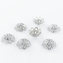 Afbeelding in Gallery-weergave laden, Kralenkapjes 12mm zilver per 2 stuks
