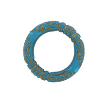 Afbeelding in Gallery-weergave laden, Kunststof kralen ringen rond 35mm turquoise per 1 stuk
