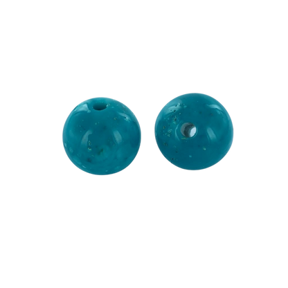 Kunststof kralen rond 21mm turquoise 2 stuks