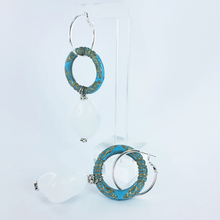 Afbeelding in Gallery-weergave laden, Kunststof kralen ringen rond 35mm turquoise per 1 stuk
