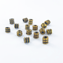 Afbeelding in Gallery-weergave laden, Metalen kralen spacer beads cilinder 5mm antiek goud per stuk
