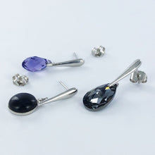 Afbeelding in Gallery-weergave laden, Oorbellen oorstekers 17mm zilver per 2 stuks
