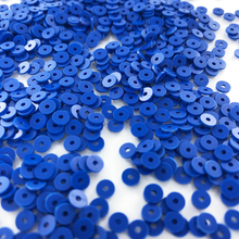 Afbeelding in Gallery-weergave laden, Pailletten rond plat blauw 4mm per 5 gram

