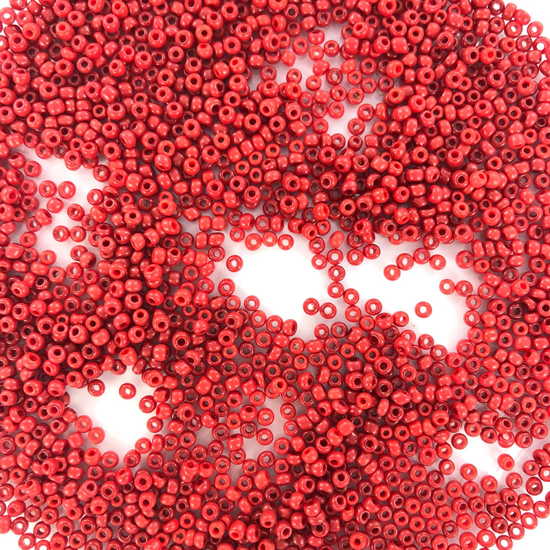 Rocailles rood 2mm 10 gram - NieuweKralen