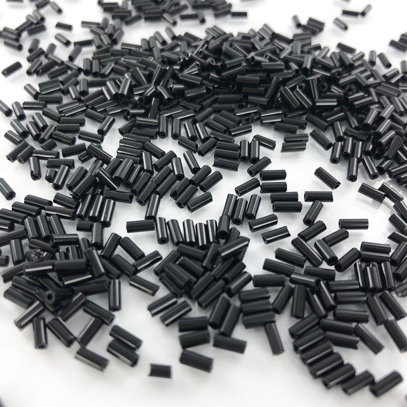 Staafjes kralen bugle beads 5mm zwart