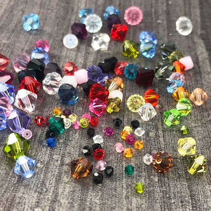 Swarovski Xilion Bicone Beads 6mm Jet per 1 stuk